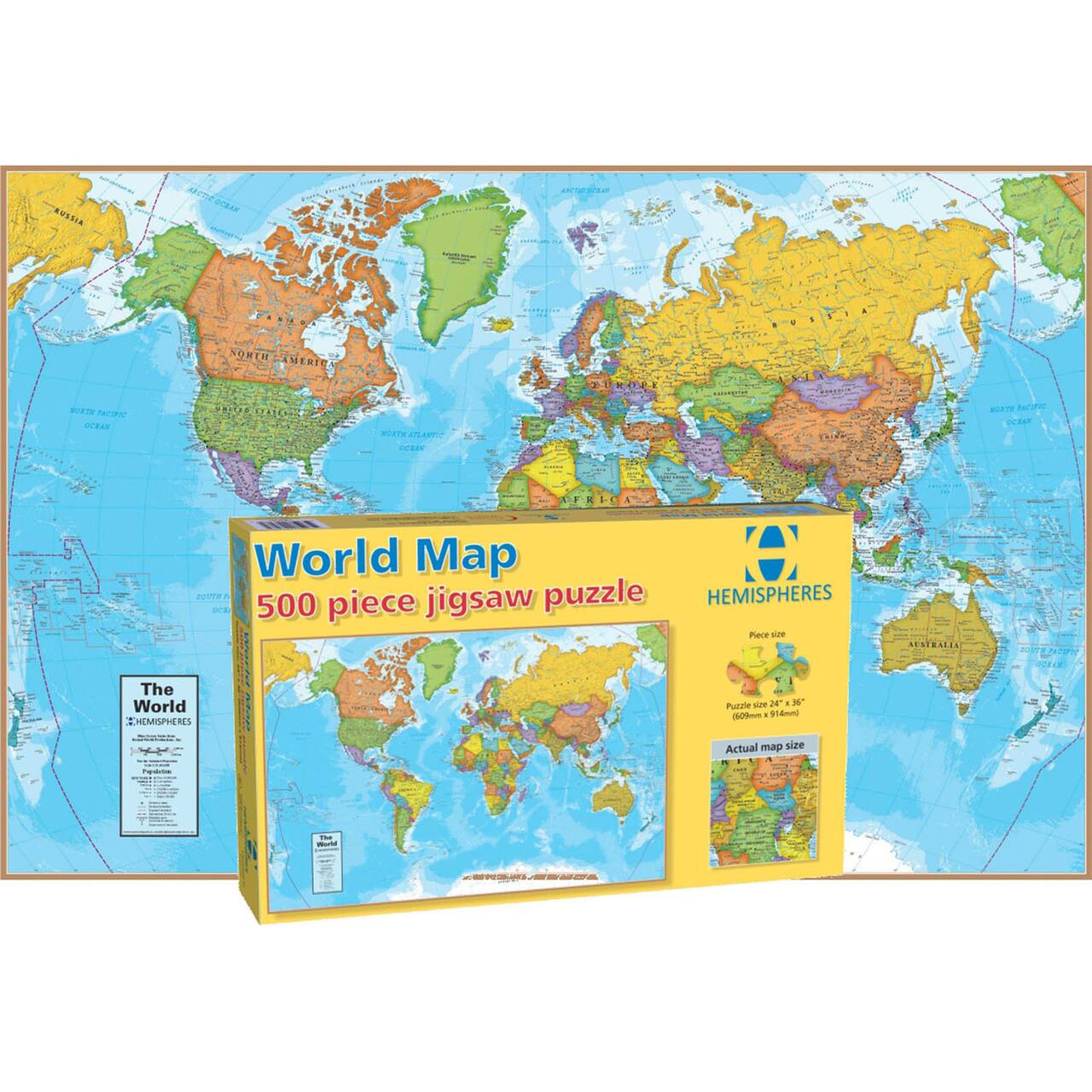 Round World Products World Map Jigsaw Puzzle